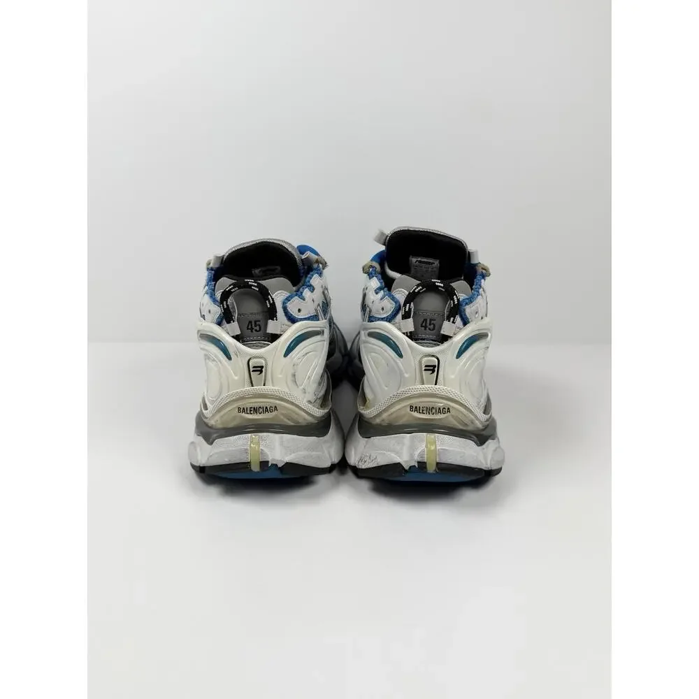 Size 45EU/12US - Balenciaga Runner White Blue Sneakers - Picture 4 of 8